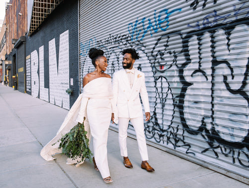An Autumn Wedding in Brooklyn That Honored the Newlyweds' Jamaican and Nigerian Cultures