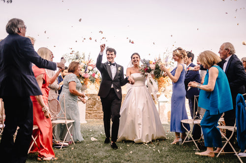 The Groom Delivered an “Earnestly Error-Riddled” Speech in Italian at His Wedding at Castello di Cafaggio