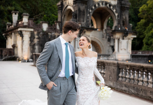 A Tropical Chic Wedding With a Rio Twist and American and Brazilian Traditions at The Parque Lage