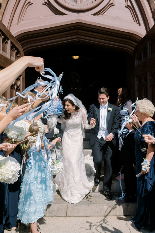 Years After Sparks Flew on "The Perfect Date," This Couple Exchanged Vows in Newport