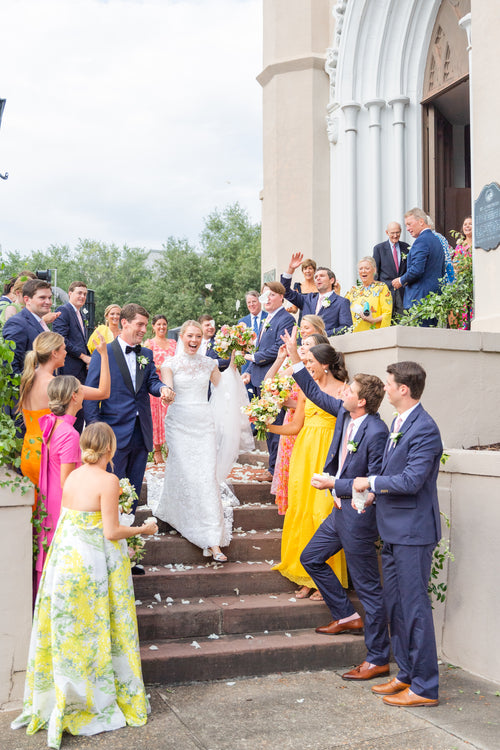 The Bride Had a "Palm Beach Meets Garden Party" Wedding Where Her Parents Said "I Do" 30 Years Prior