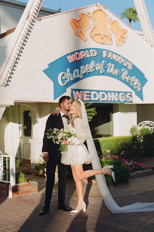 Grace Helbig and Elliott Morgan's "Classic, Elegantly Tacky Vegas Elopement"