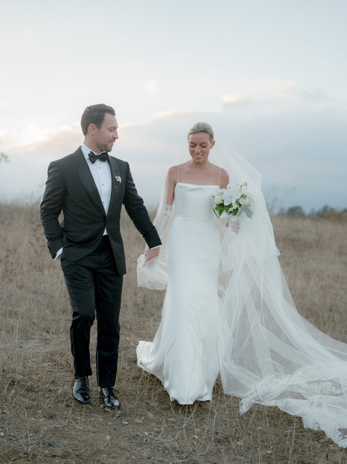 The Bride Repurposed Silk Flowers and Lace From Her Mother's Wedding Dress for Her Second Look at Stanly Ranch