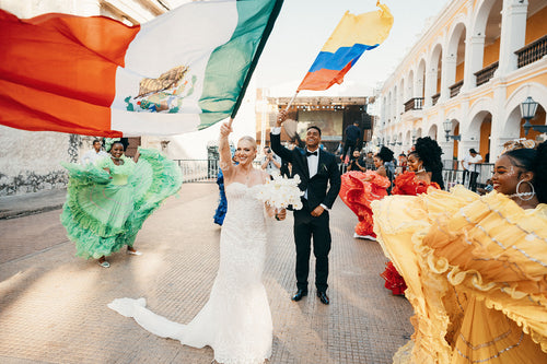 This Multi-Day Wedding in Cartagena Beautifully Combined The Newlyweds’ Colombian and Mexican Heritages