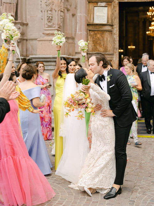 A Color Palette Of Terracotta, Orange, and Pink Brought This San Miguel de Allende Destination Wedding To Life