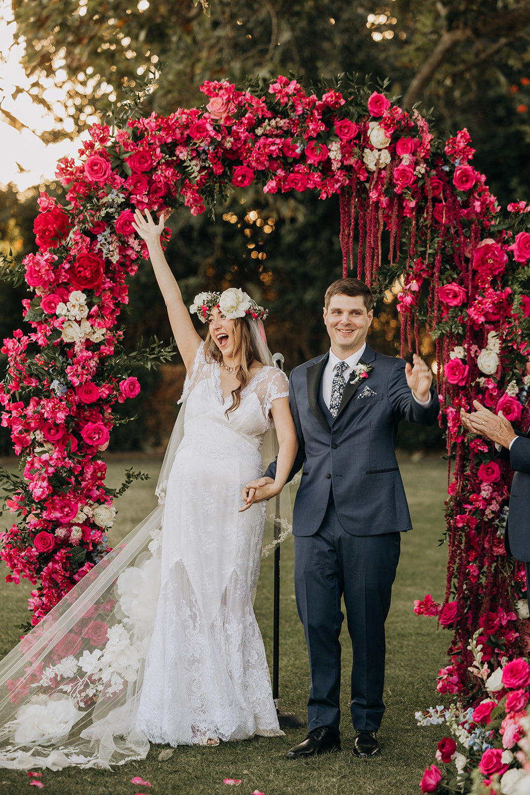 Isabelle Sui Worked With Her Aunt, Anna Sui, to Create Her Dream Custom Chantilly Lace Wedding Dress