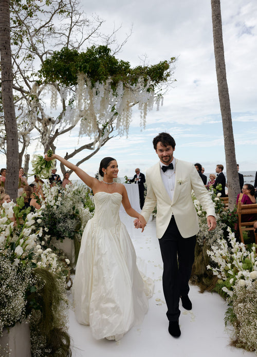 This Bride Wore Danielle Frankel, Oscar de la Renta, and Sabyasachi During Her Wedding Weekend in Punta Mita
