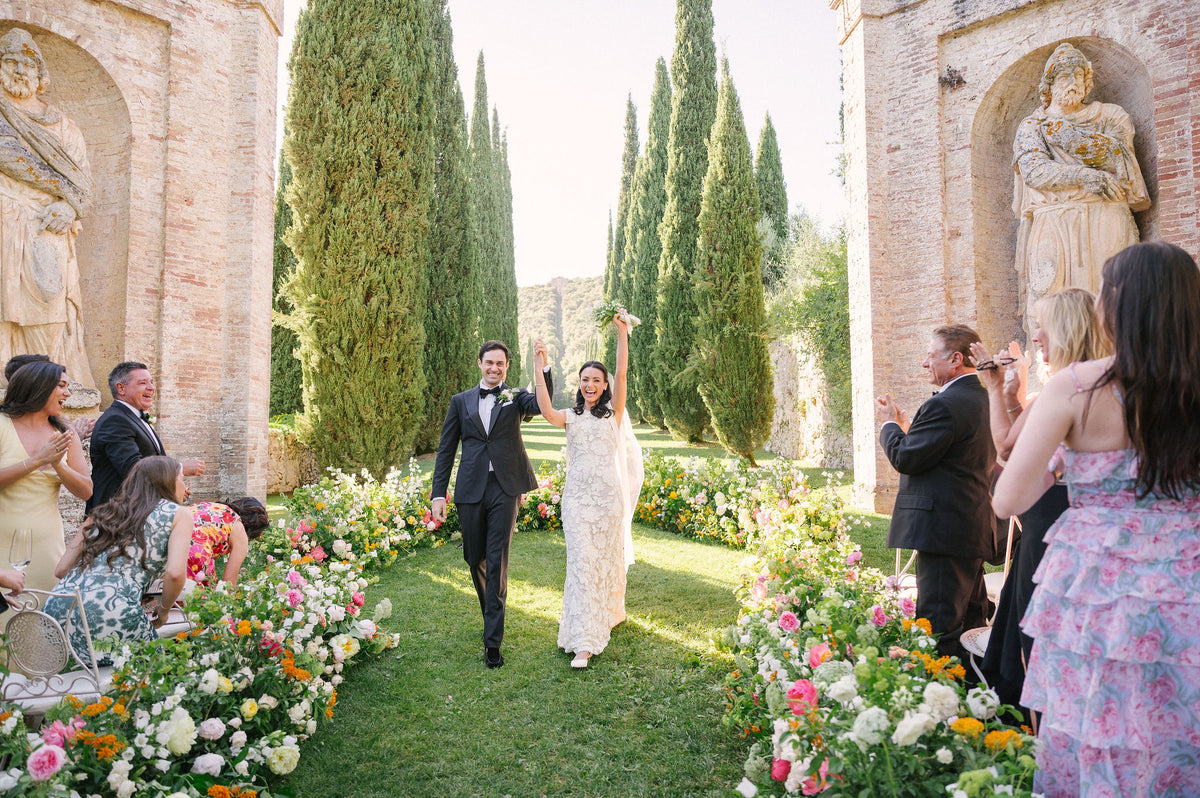 The Bride Wore Naeem Khan and Carolina Herrera to Her Destination Wedding at Villa Cetinale in Tuscany