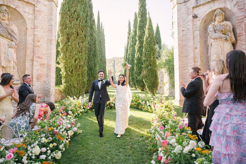 The Bride Wore Naeem Khan and Carolina Herrera to Her Destination Wedding at Villa Cetinale in Tuscany