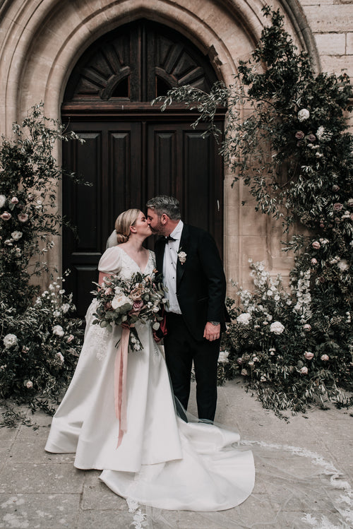 A Dreamy <i>Bridgerton</i>-Inspired Wedding at a Deconstructed 16th-Century Abbey in the South of France