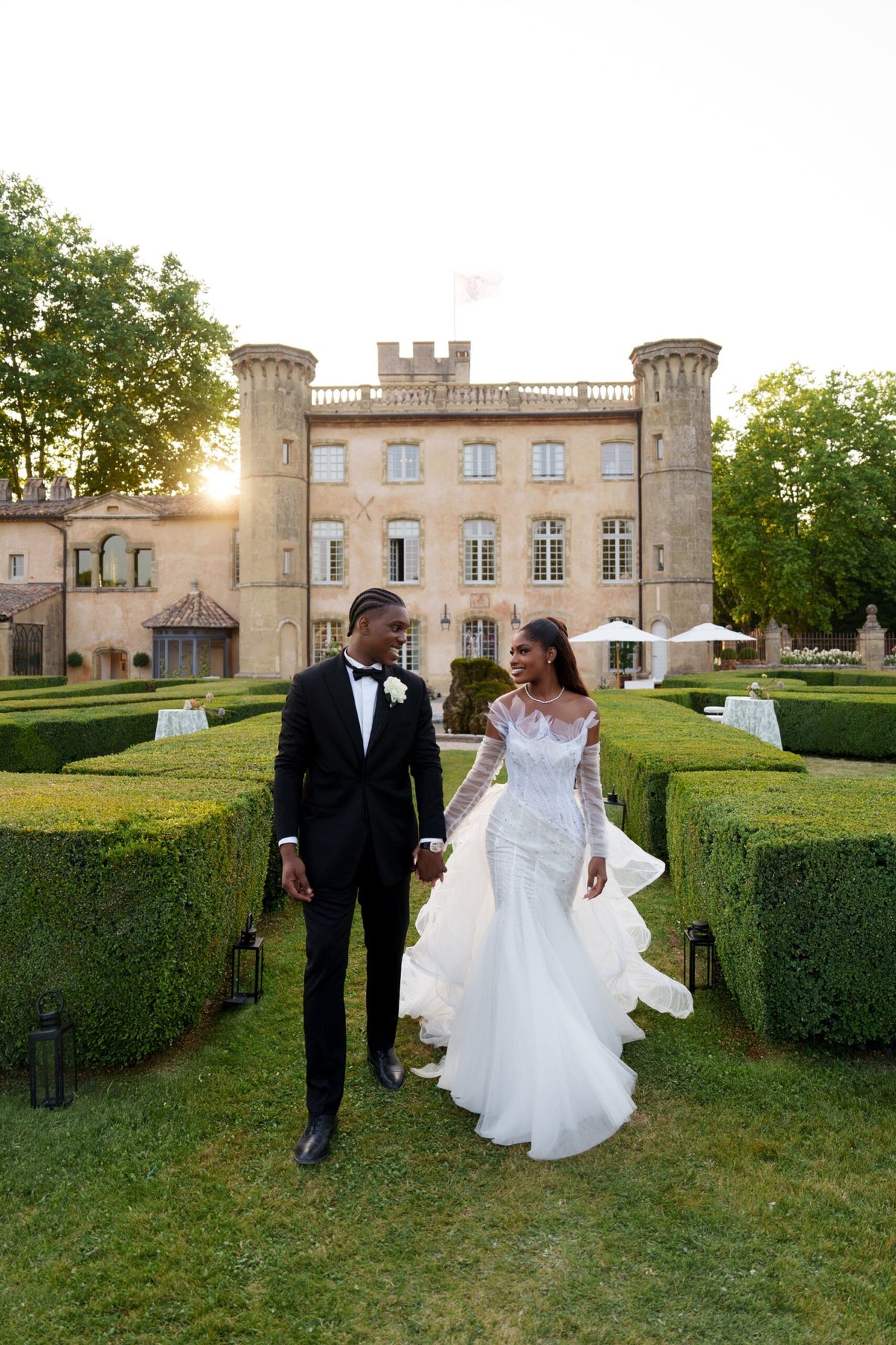 Kene and Ugo Okonkwo’s Timeless Destination Wedding in Provence Concluded With Dazzling Fireworks
