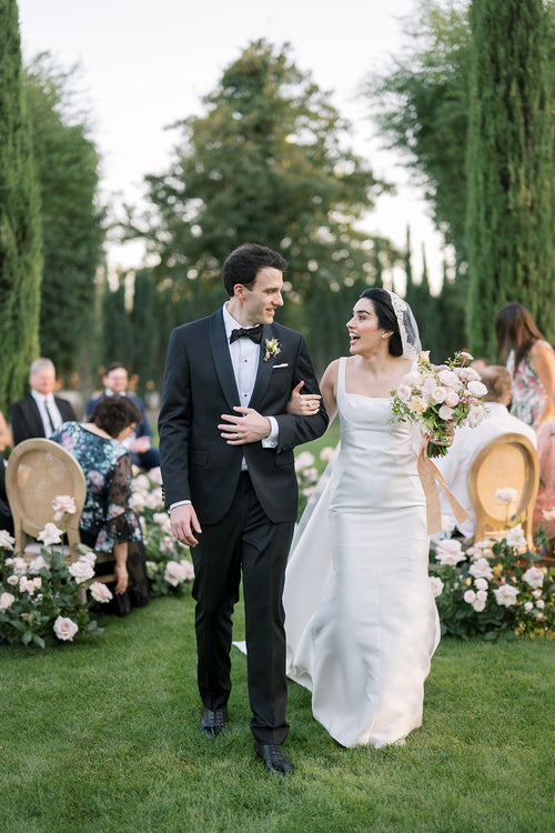 This Bride Wore Francesca Miranda and Lela Rose During Her Wedding Weekend at Le Mas des Poiriers