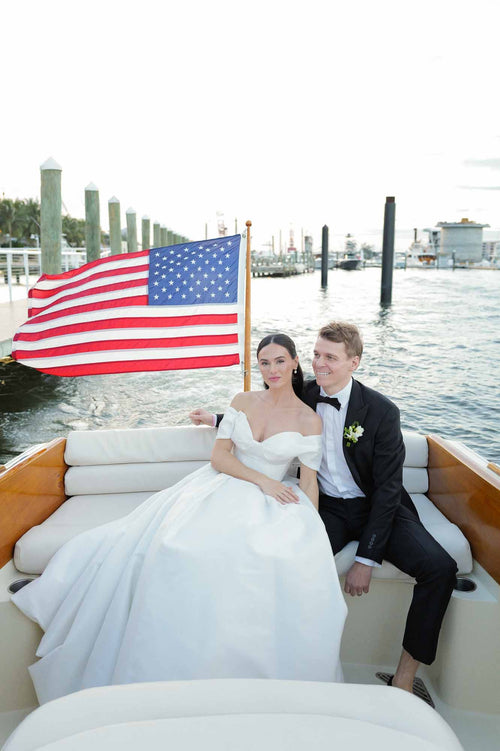 An Autumn Slim Aarons Palm Beach Meets Ralph Lauren Americana Wedding at The Pelican Club