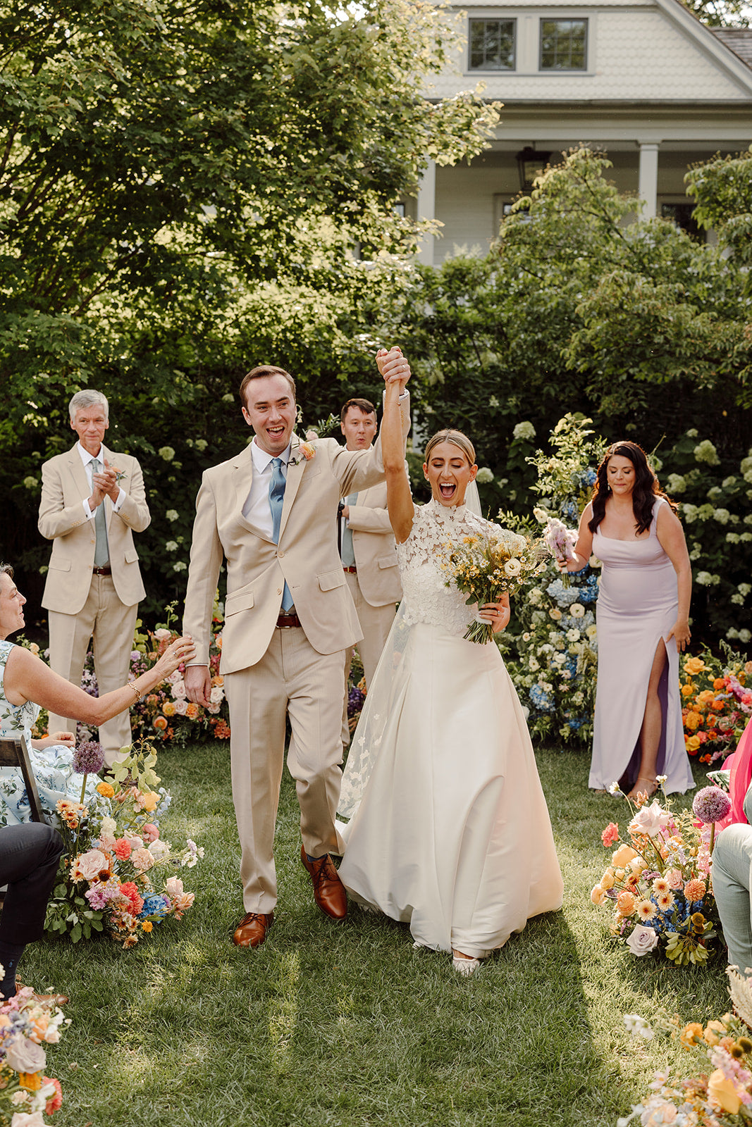 OTM Styled This Bride in Ralph Lauren, Luisa Beccaria, and Sareh Nouri for Her Wedding at Valley Rock Inn