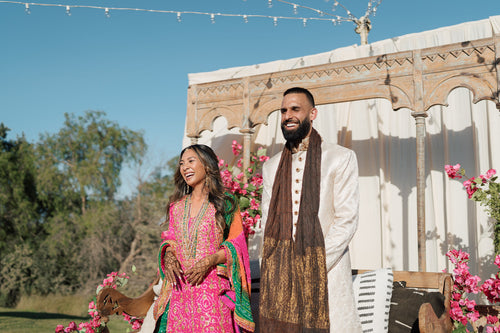 This European Garden–Inspired Wedding Beautifully Fused The Couple’s Jewish, Muslim, and Pakistani Cultures