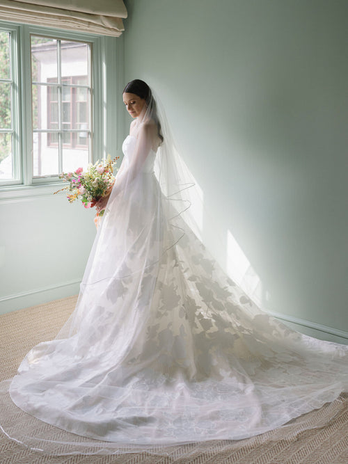 The Bride Wore Carolina Herrera, Lela Rose, and One/Of To Her Aspen-Meets-New York Wedding at Troutbeck