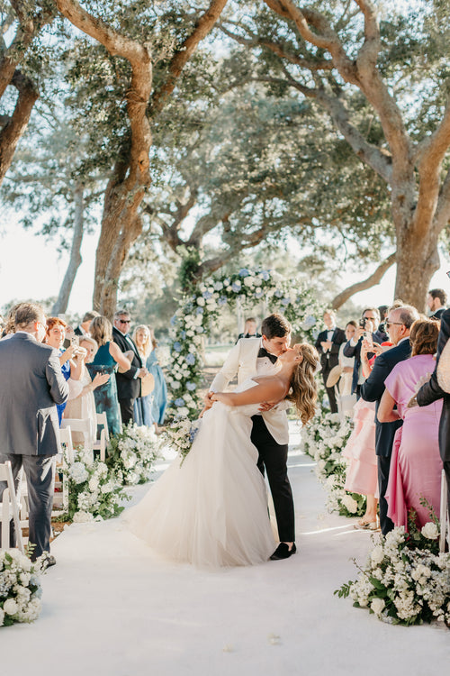 The Bride Took Scissors to Her Wedding Dress After The Ceremony in Vero Beach