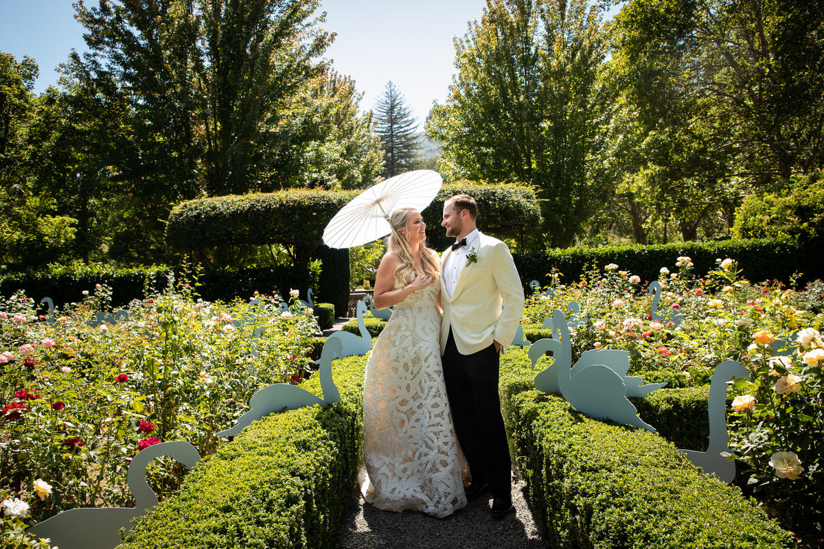 The Bride Felt Like She Was in a "Tim Walker Dream" at Her Garden Wedding in Napa Valley