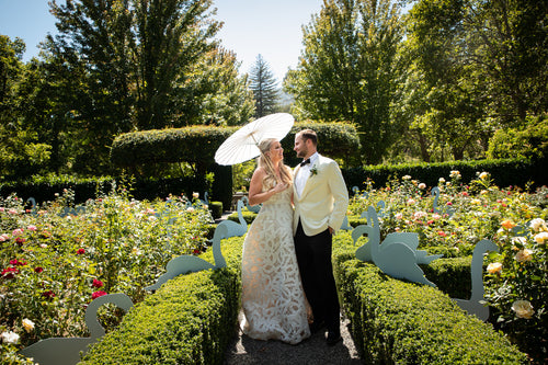 The Bride Felt Like She Was in a "Tim Walker Dream" at Her Garden Wedding in Napa Valley