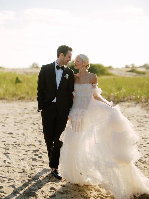 A Delicate Wedding on Cape Cod Inspired by The Coastal Shades of Fog and Mist