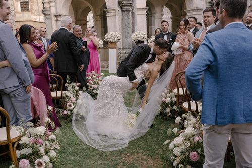The Bride Wore Galia Lahav Down The Aisle at a Former 16th-Century Monastery in Oaxaca