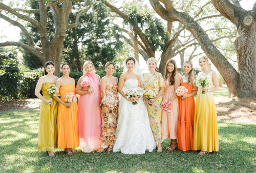 A Seasonal Sunset Informed the Design of This Tented Lowcountry Wedding
