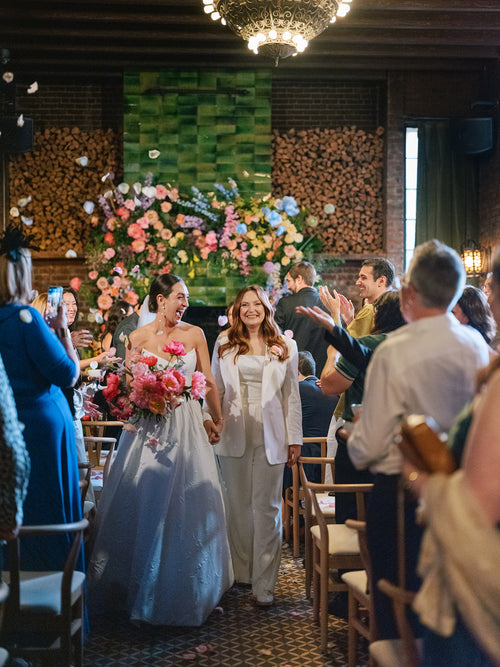 Drag Dolly Parton Performed at This Couple’s Welcome Party Before a Colorful Wedding at The Bowery Hotel