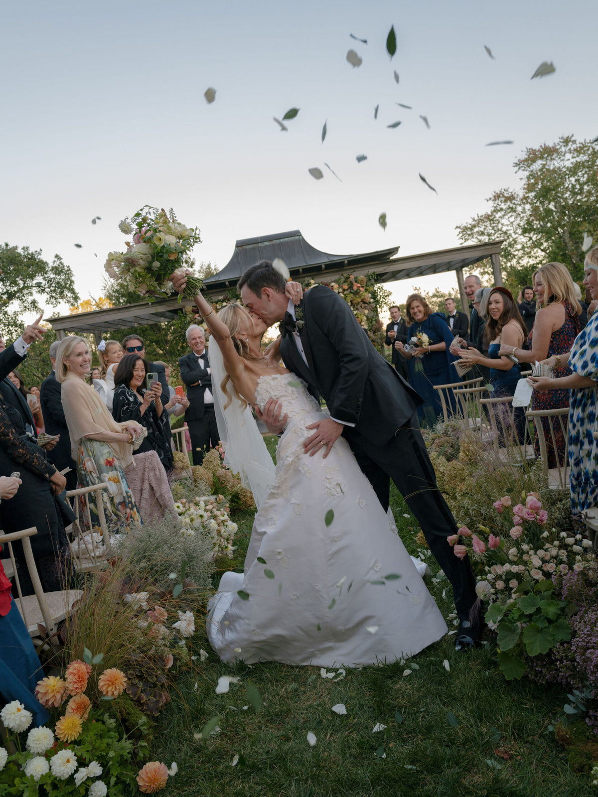 The Bride Was Inspired by 3 Past OTM Weddings For Her Own Autumn Celebration at Glenstone Gardens