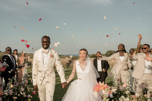 This Couple Got Married in a Circular Wheat Field Between a Volcano and The Sea in Sicily