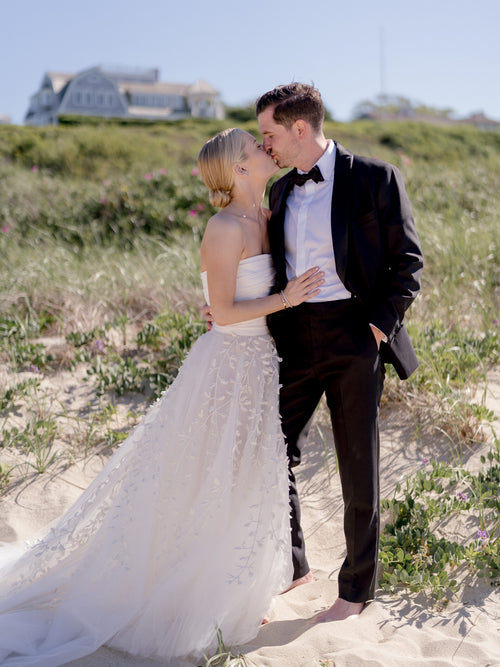 Over The Moon Styled This Bride For Her Timeless, Dinner Party–Esque Wedding at White Elephant Nantucket