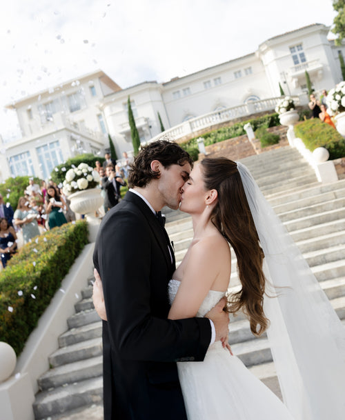 Olympic Gold Medalist Volleyball Player Timothée Carle and Model Pricilla Klein’s Effortless Wedding at Castel Bay