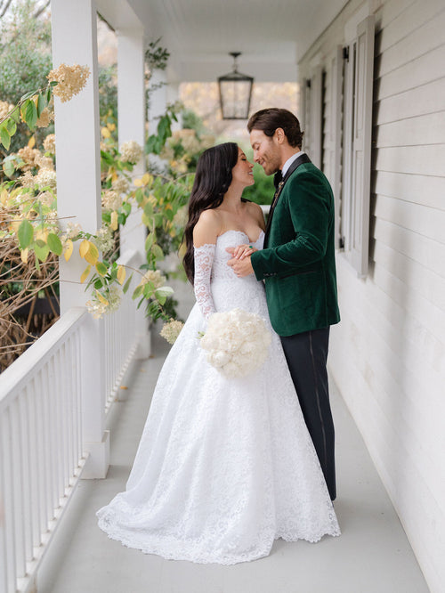 The Newlyweds' Three Children Were Included in Their Intimate Ceremony at Valley Rock Inn