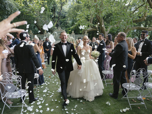 This Destination Wedding at Quinta de Bella Vista Featured a Moody Color Palette of Deep Purples and Greens