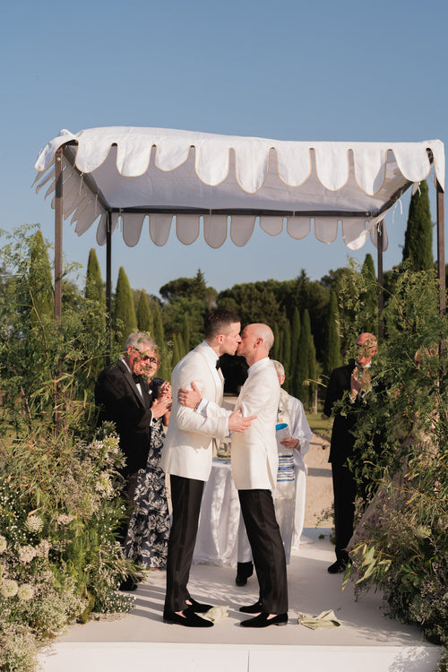 Guests Affectionately Nicknamed The Grooms’ Venue The “Gay Village" During Their Destination Wedding Weekend