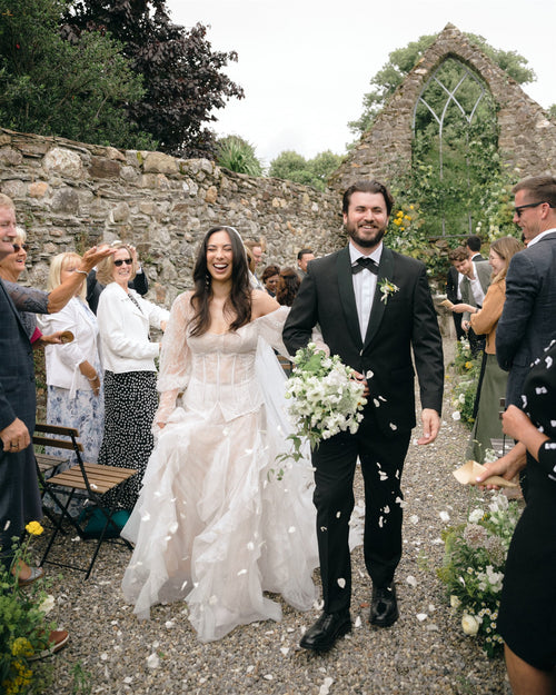 This Bridal Designer Created Two Edwardian-Inspired Dresses for Her Own Nostalgic Castle Wedding in Ireland