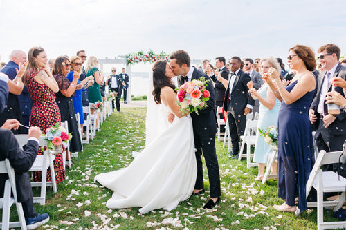 Comedian Shannon Fiedler and Patrick Swearingen Performed The Irish Ring Warming Ceremony at Their Newport Wedding