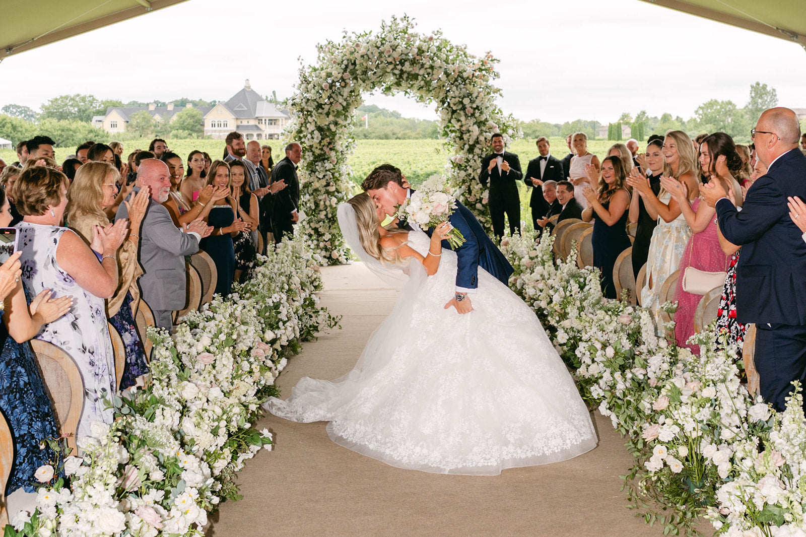 Toronto Maple Leafs Player Mitchell Marner and Stephanie LaChance’s Summer Wedding at Peller Estates