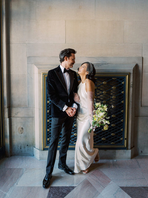 Ahead of a Destination Wedding in Sicily, Tiffany Wang and Matthew Duffy Said "I Do" at San Francisco City Hall
