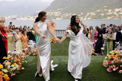 The Brides Wore Vivienne Westwood and Danielle Frankel for Their Sunny Italian Nuptials
