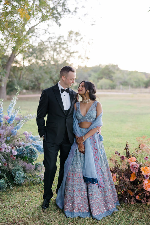 These Doctors Wed in a Joyous and Colorful Multi-Day American-Indian Wedding in Austin