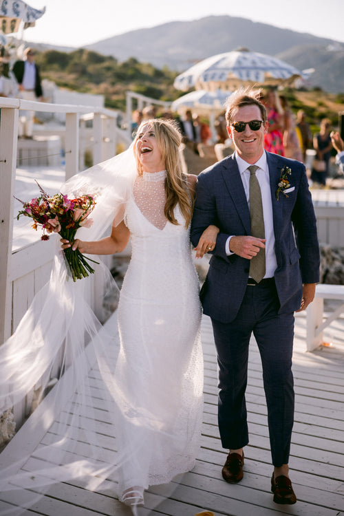 The Bride Wore All Custom Looks For Her Wedding Weekend in Zakynthos