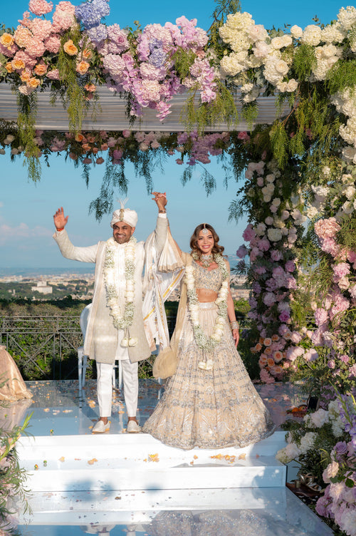 A Dancing-Filled Multi-Day Indian-Colombian Destination Wedding at Villa Miani in Rome