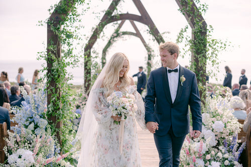 A Wedding in Del Mar Inspired by <i>Bridgerton</i> and an English Garden Party