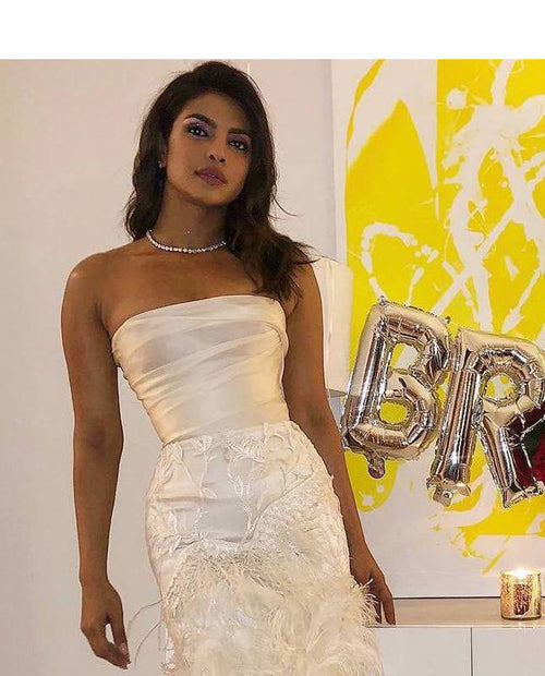 Priyanka Chopra’s Bridal Shower Look Could’ve Easily Been a Wedding Dress