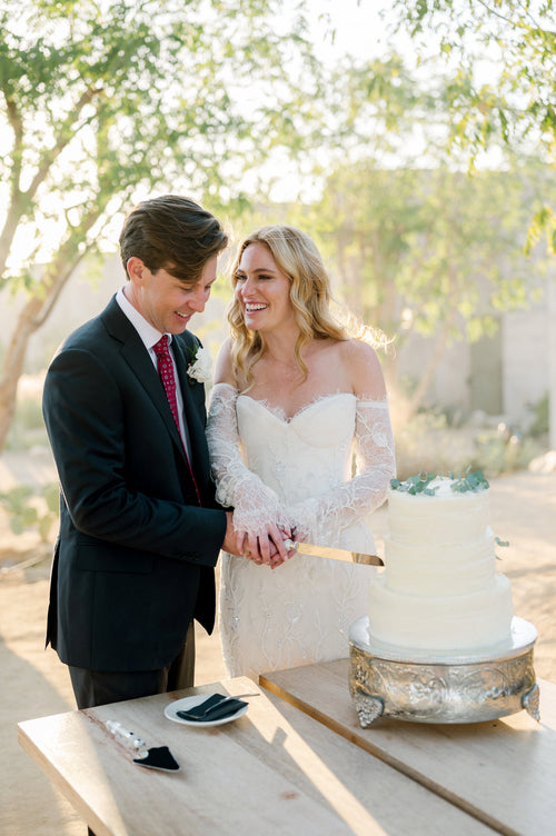 Short & Suite CEO & Founder Reidie MacDonald Wore a Custom Dress by Laura Vassar to Her Wedding in Mexico