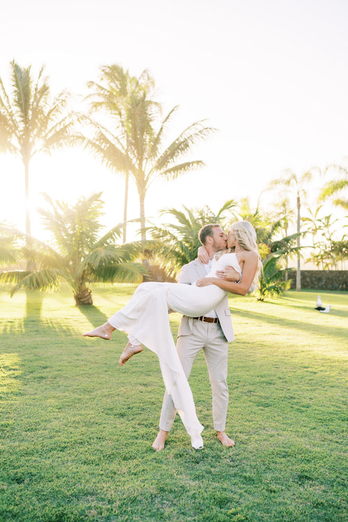 The Bride Walked Barefoot Down The Aisle at Her Destination Wedding at Hale Mana on Kauai