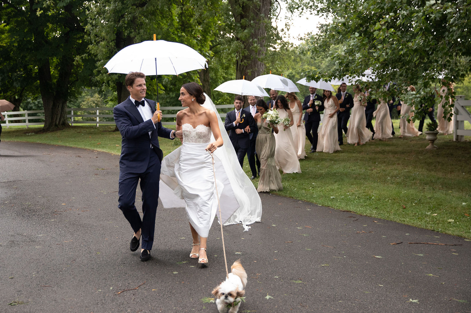 A Memorial White Balloon was Released into the Sky at This Wedding in Rhinebeck