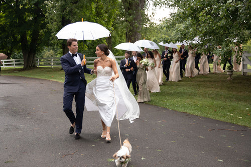 A Memorial White Balloon was Released into the Sky at This Wedding in Rhinebeck