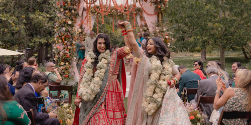 The Brides Honored Punjabi Sikh and Gujarati Hindu Customs During Their Wedding Ceremony in Marin