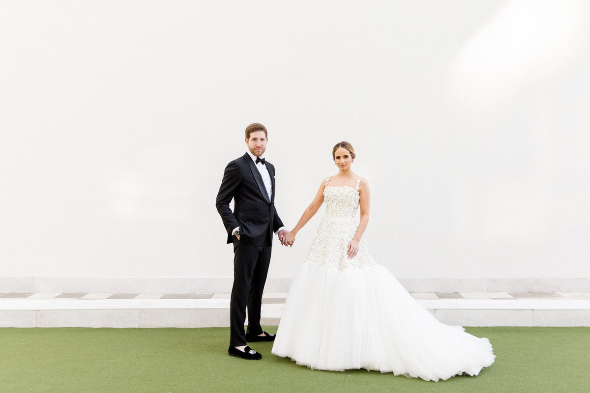 The Groom's Bar Mitzvah Tallis and the Bride's Spanish Mantilla Were Incorporated Into Their Ceremony in Miami